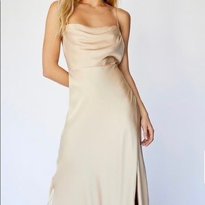 Fame and partners Champagne Long dress